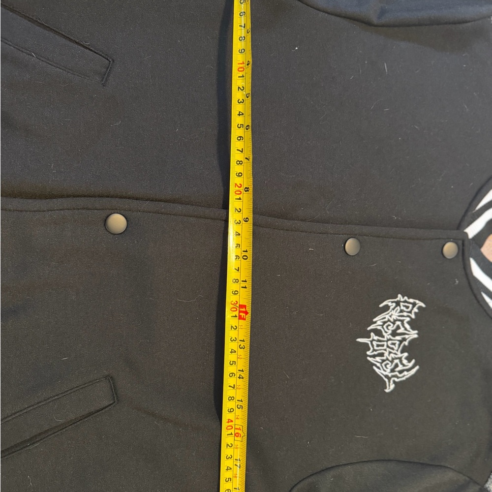 Rebel Minds Skeleton Napoleon Varsity Jacket | Gothic Streetwear Bomber Size M - Picture 7 of 8